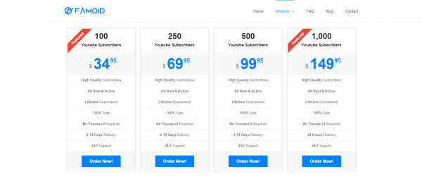 Famoid: Site to Buy YouTube Subscribers