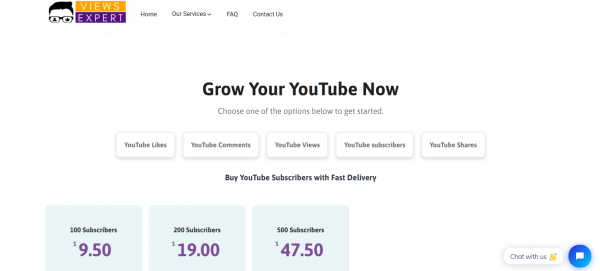 ViewsExpert: Site to Buy YouTube Subscribers