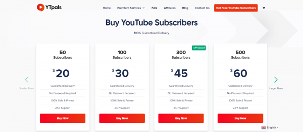 YTpals: Site to Buy YouTube Subscribers