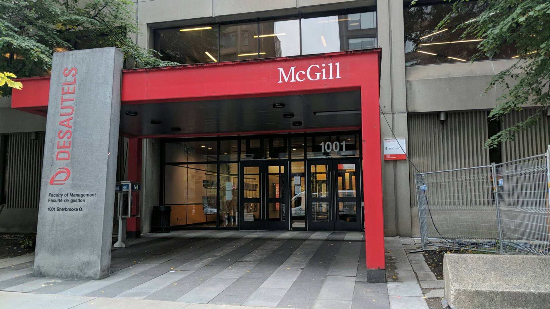 Desautels School of Management – McGill University - business schools in Canada