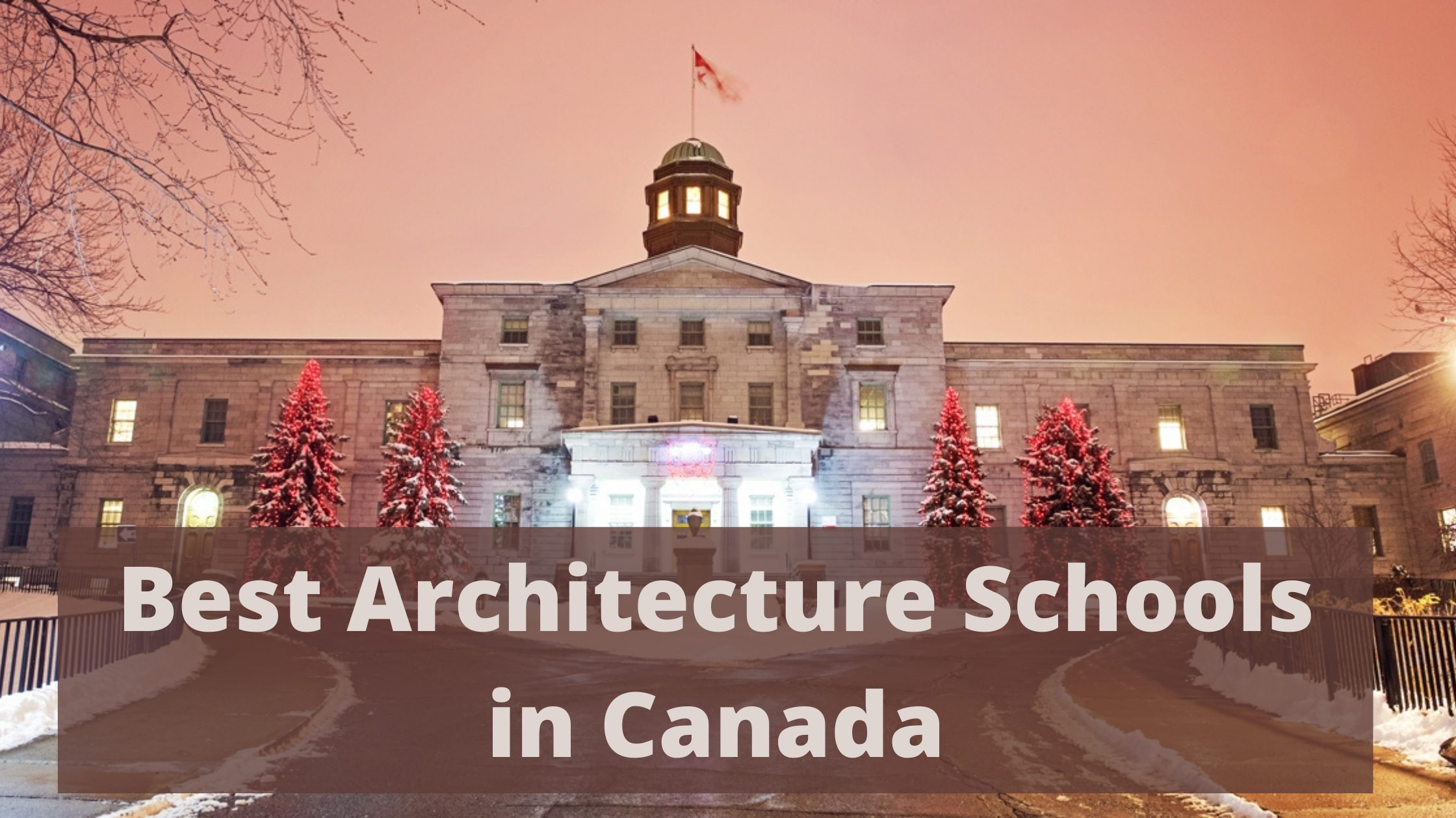best architecture schools in canada