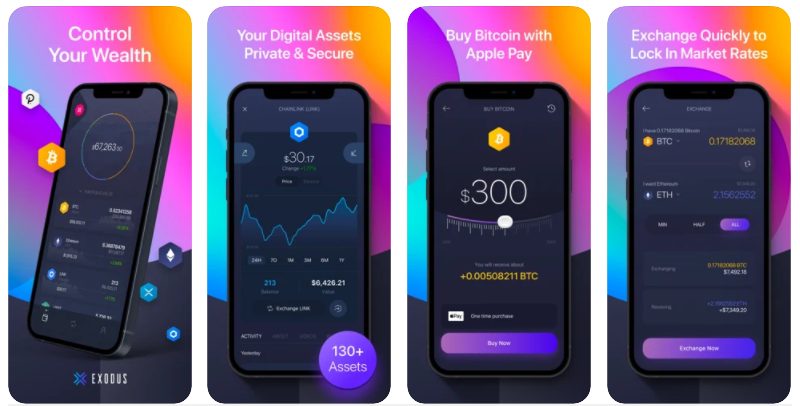 Exodus - best crypto wallet