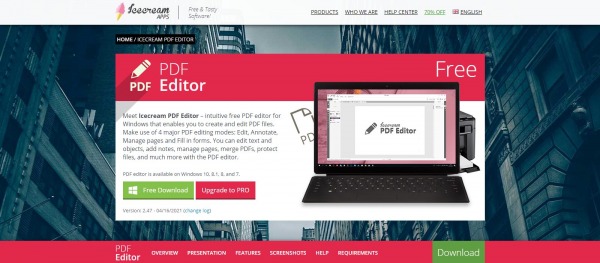 Icecream Apps PDF Editor