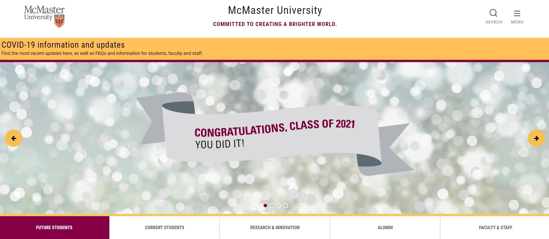  McMASTER UNIVERSITY