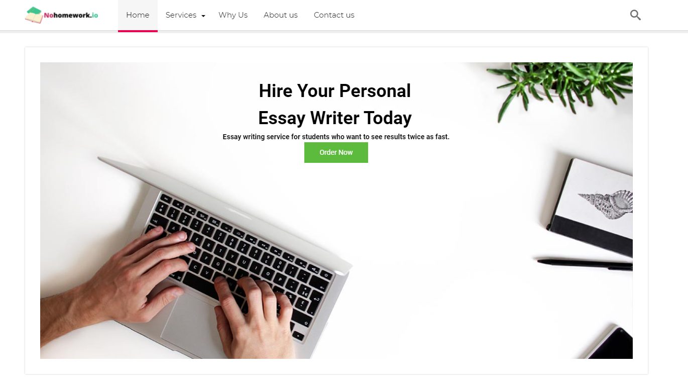 NOHOMEWORK - Best essay writing service 