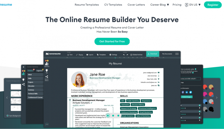 Novoresume Review Online Professional Resume Builder Novoresume Review Online Professional Resume Builder