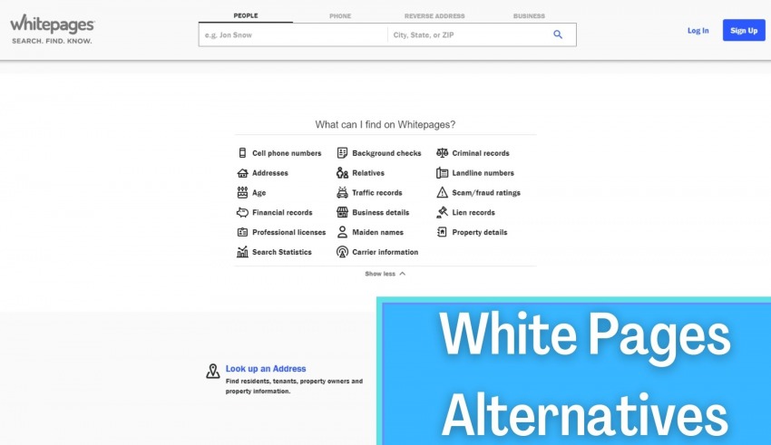 White Pages Alternatives