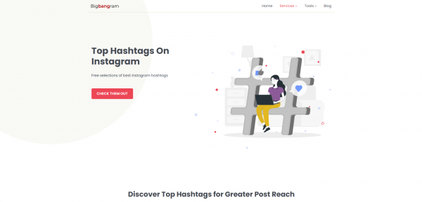 Bigbangram - hashtag generator