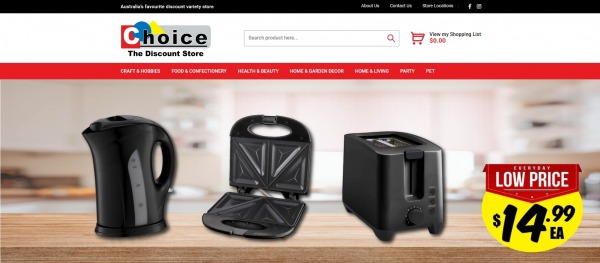 Choice Discount Variety- liquidation stores Australia