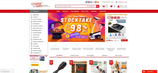 Crazysales - liquidation stores Australia