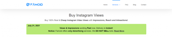 Famoid: Buy Instagram Story Views