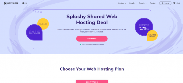 Hostinger - Shared Web Hosting