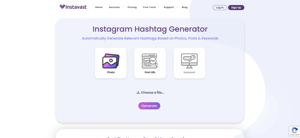 Instavast - hashtag generator