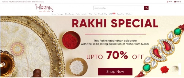 Mirraw - Send Rakhi To India