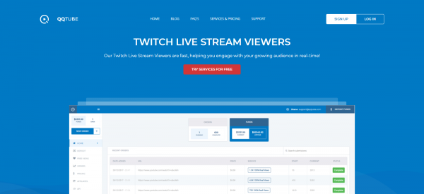 QQTube: Buy Twitch Live Views