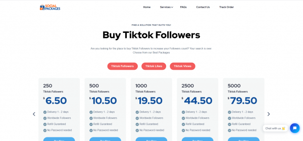 Social Packages - Buy TikTok Shares