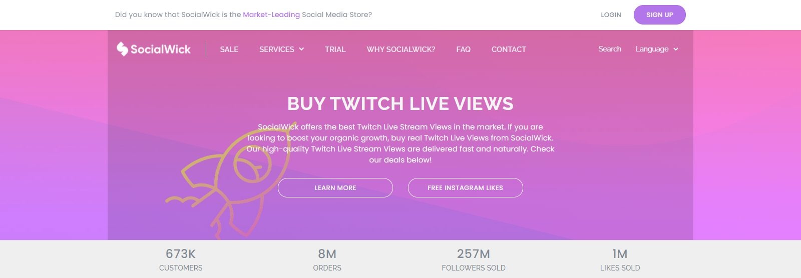SocialWick: Buy Twitch Live Views