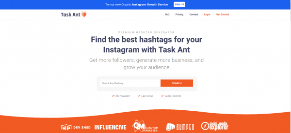 Task Ant - hashtag generator