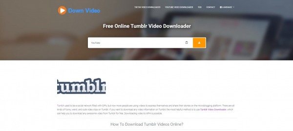 The Down Video - Tumblr Video Downloader