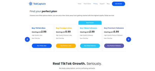 Tok Captain - Buy TikTok Shares