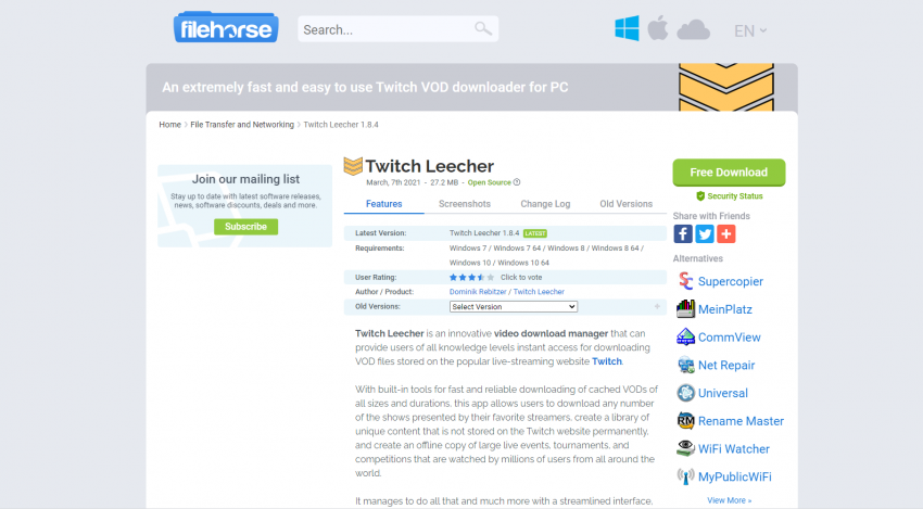 twitch leecher reddit faster