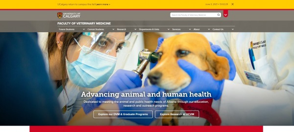 UNIVERSITY OF CALGARY - Vet Schools in Canada