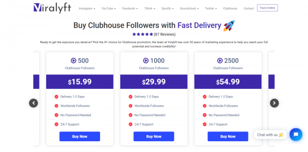 Viralyft: Buy Clubhouse Room Visitors