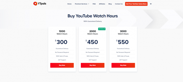 YT pals - Buy YouTube Watch Time