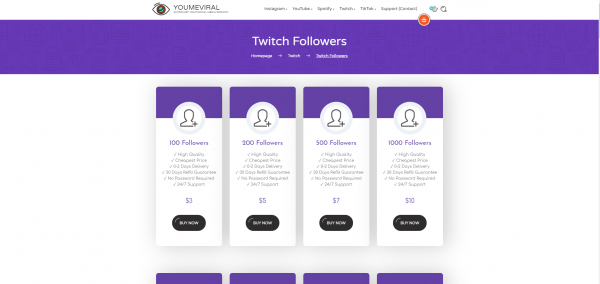 You Me Viral - Buy Twitch Followers