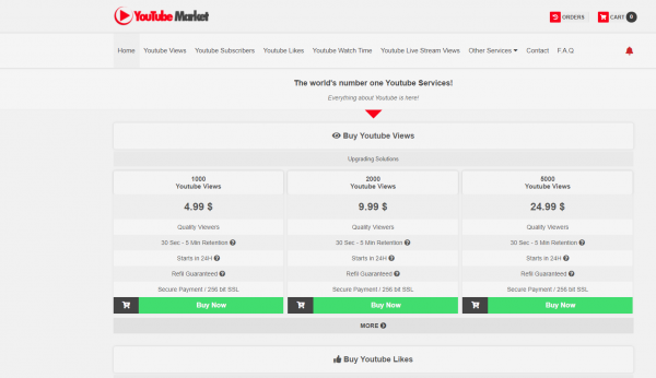 YouTube Market - YouTube Live Stream Views