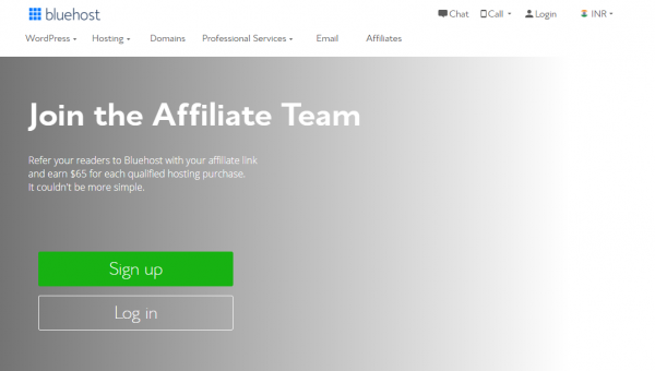 Bluehost affiliate program