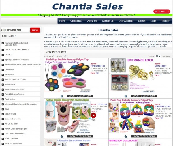 Chantia Sales - Liquidation Stores in Brampton