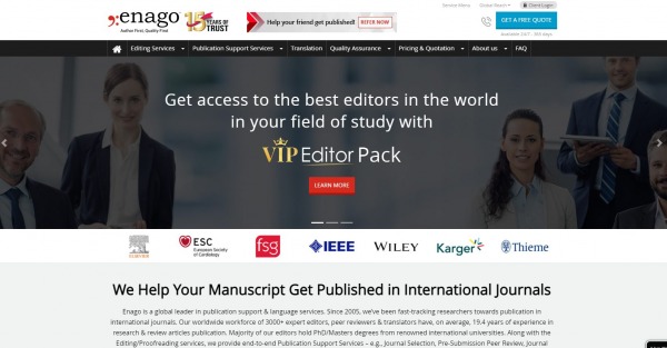 Enago - Proofreading Service Providers