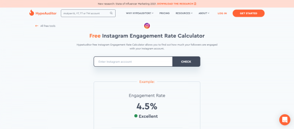 HypeAuditor: Instagram Engagement Rate Calculator