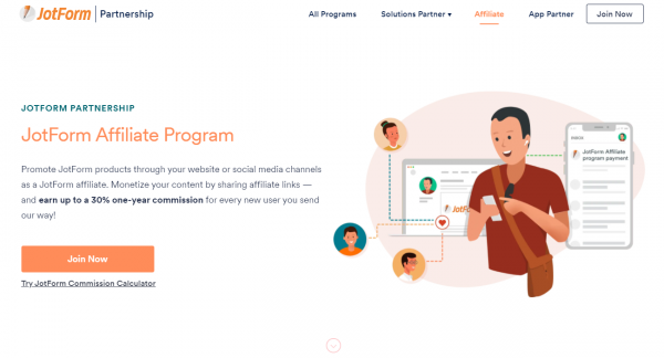 JotForm affiliate program