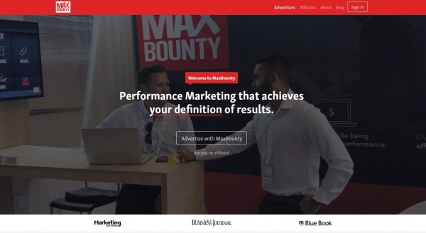 MaxBounty affiliate network