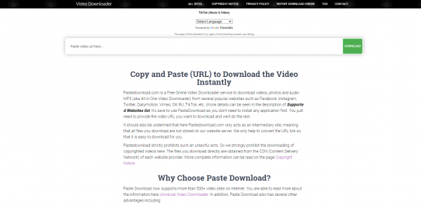 Paste download