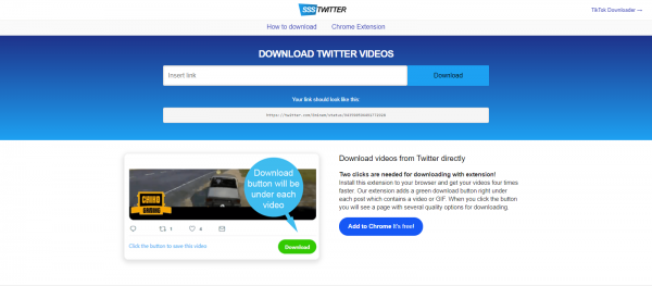 SSSTwitter: Twitter Video Downloader