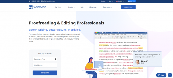 Wordvice - Proofreading Service Providers