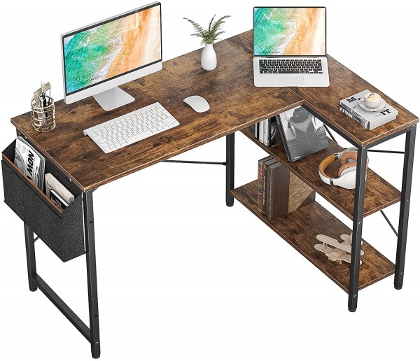 Homieasy 47 Inch Small L Shaped Computer Desk