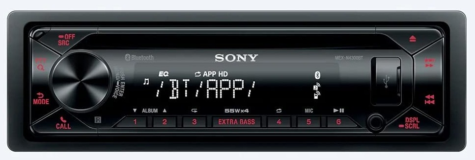 Sony MEX-N4300BT Built-in Dual Bluetooth