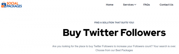 SocialPackages: Buy Twitter Followers in UK