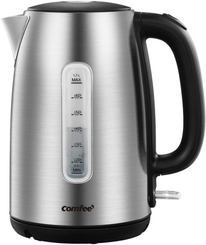 COMFEE' Stainless Steel Cordless Electric Kettle.