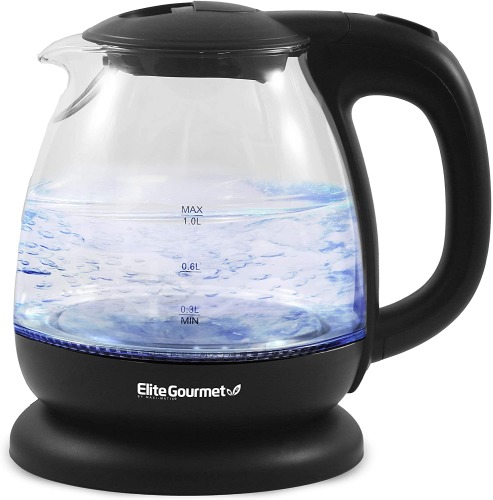 Elite Gourmet EKT1001 Electric BPA-Free Glass Kettle