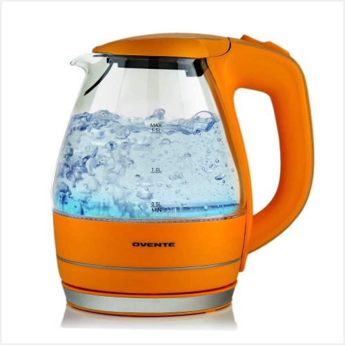 Ovente Portable Electric Glass Kettle