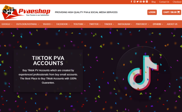 Pvaeshop - Buy TikTok Account