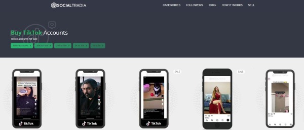 SocialTradia -Buy TikTok Account