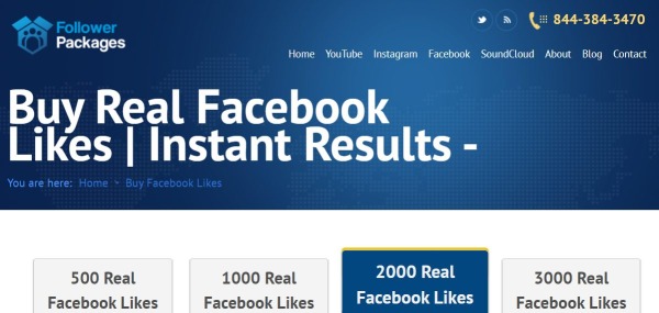 buy facebook followers - FollowerPackages