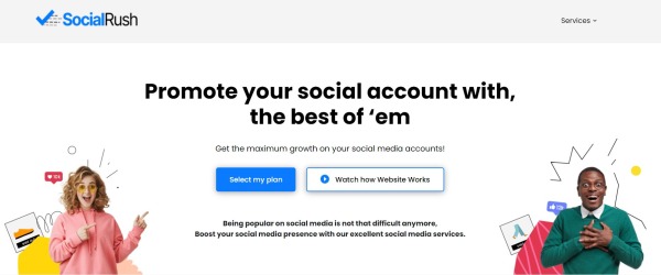 socialrush - buy telegram members