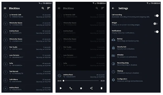 Blackbox Call Recording Apps